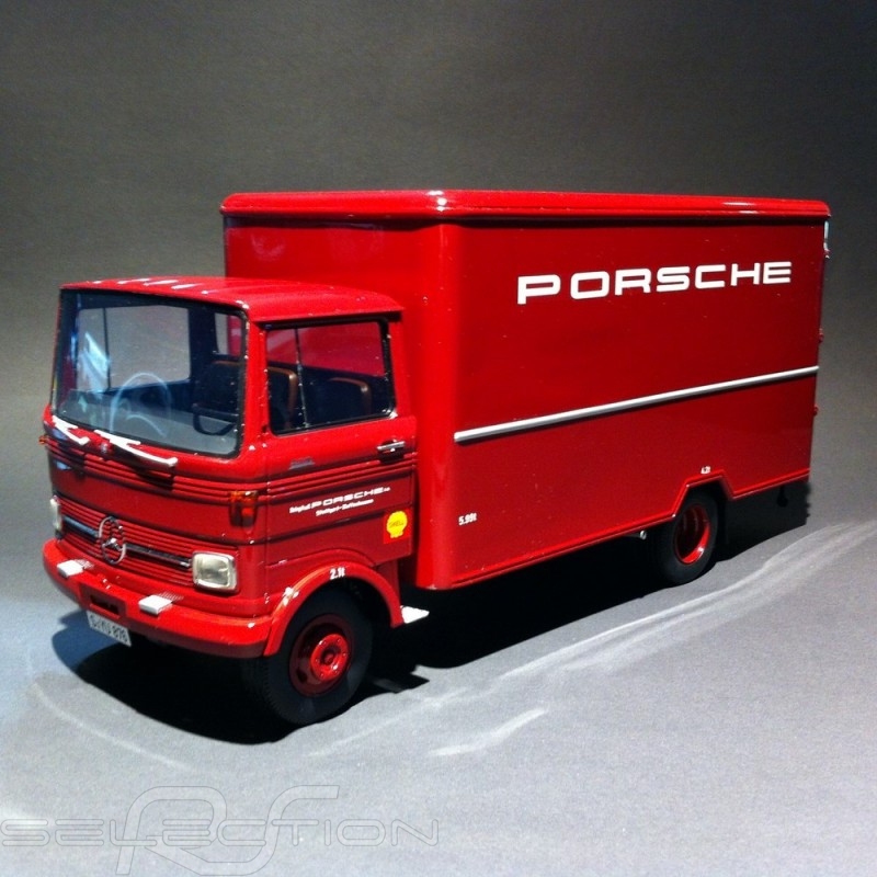 Koffer Lkw Mercedes Benz Lp Porsche Rot Premium Classixxs