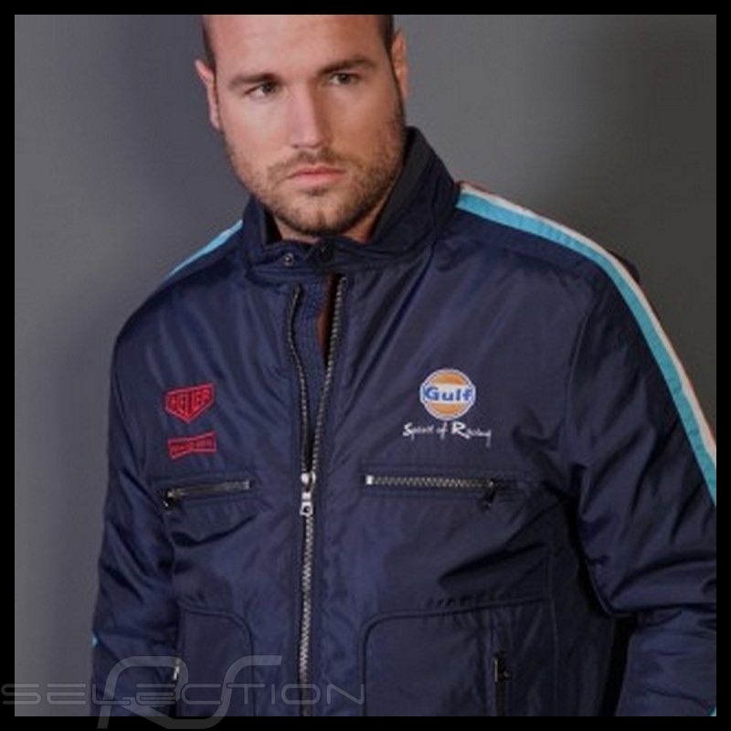 Herren Jacke Gulf Spirit Of Racing Marineblau Elfershop