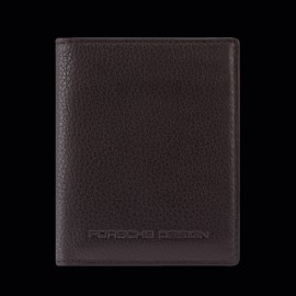 Geldbörse Porsche Design sehr kompakt Leder Dunkelbraun Business Billfold 6 4056487001227