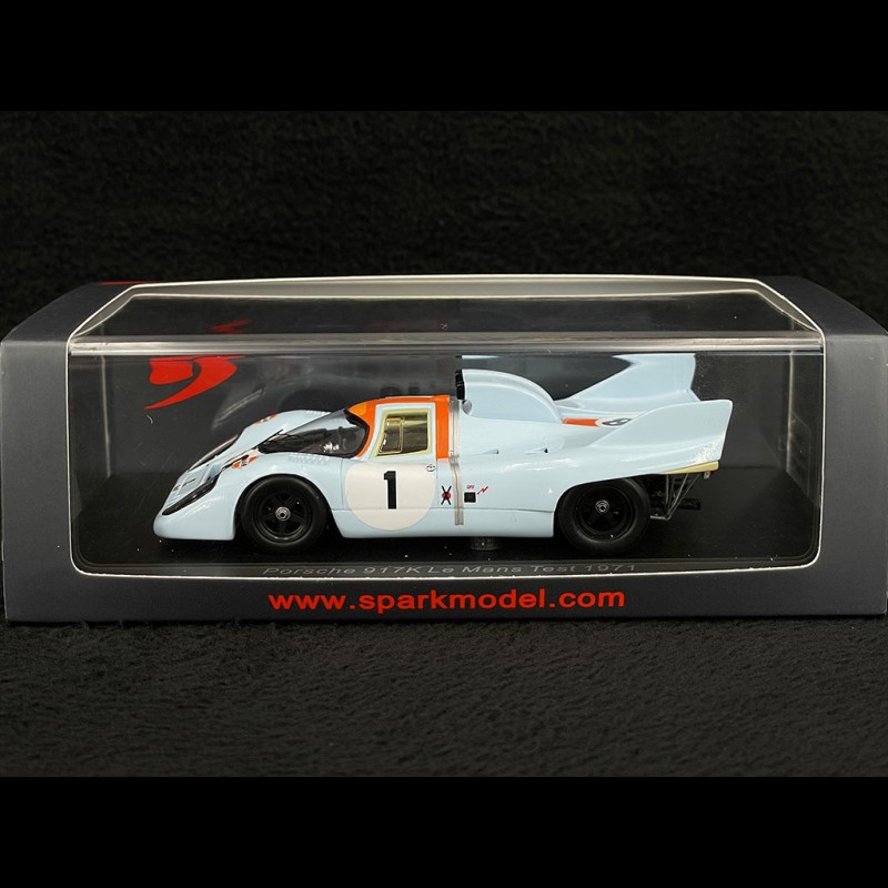 Porsche 917K n°18 Test 24h Le Mans 1971 with snorkels 1/43 Spark