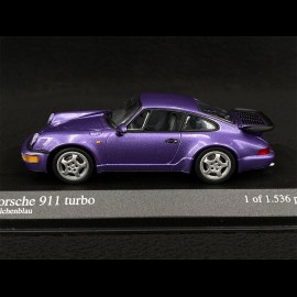 Porsche 911 Turbo Type 965 Veilchenblau Metallic 1/43 Minichamps 430069107