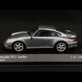 Porsche 911 Turbo Type 993 Silbergrau metallic 1/43 Minichamps 430069207