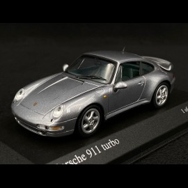 Porsche 911 Turbo Type 993 Silbergrau metallic 1/43 Minichamps 430069207