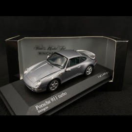 Porsche 911 Turbo Type 993 Silbergrau metallic 1/43 Minichamps 430069207