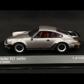 Porsche 911 type 930 turbo 3.0 1977 metallic meteor grey 1/43 Minichamps 430069004