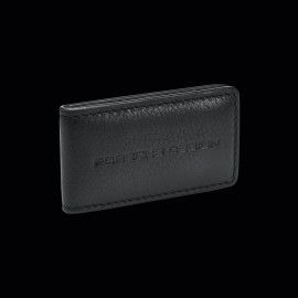 Geldbörse Porsche Design Geldscheinklammer Leder Schwarz Business Money Clip 4056487001388