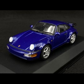 Porsche 911 Turbo Type 964 1990 Navy Blue 1/43 Minichamps 430069100