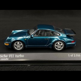 Porsche 911 Typ 965 1990 Türkis Metallic 1/43 Minichamps 430069102