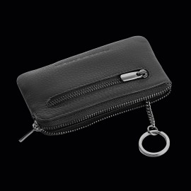 Schlüsseletui Porsche Design mit Reißverschluss Leder Schwarz Business Key Case M 4056487001111
