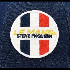 Cap Steve McQueen Le Mans Raw Denim Blue SQ221KS650-120