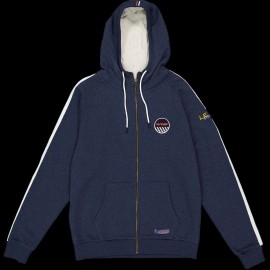 Sweatshirt Steve McQueen Le Mans Racing 20 Hoodie mit Reißverschluss Dunkelblau - Herren SQ221SSM09-120