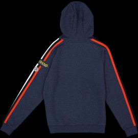 Sweatshirt Steve McQueen Le Mans Racing 20 Hoodie mit Reißverschluss Dunkelblau - Herren SQ221SSM09-120