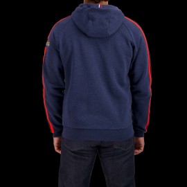 Sweatshirt Steve McQueen Le Mans Racing 20 Hoodie mit Reißverschluss Dunkelblau - Herren SQ221SSM09-120