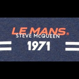 T-Shirt Steve McQueen Le Mans 1971 Dark Blue SQ221TSM03-120 - men