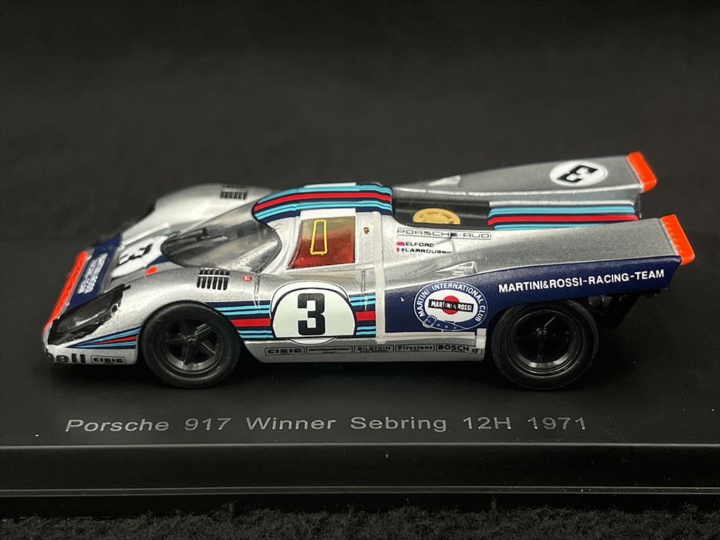 Porsche 917 n°3 Winner 12h Sebring 1971 1/64 Spark Y147 - Elfershop