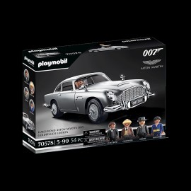 Aston Martin DB5 James Bond Goldfinger Silver grey with figurines Playmobil 70578