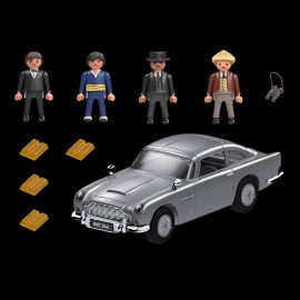 Aston Martin DB5 James Bond Goldfinger Silver grey with figurines Playmobil 70578