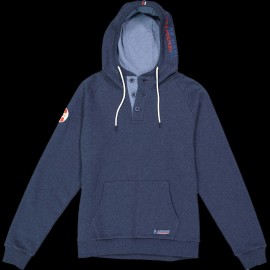 Sweatshirt Steve McQueen Le Mans Hoodie mit Kapuze Buttoned Dunkelblau - Herren SQ221SSM01-120