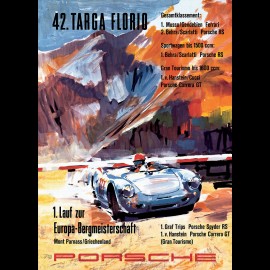 Postcard Porsche Targa Florio 1958