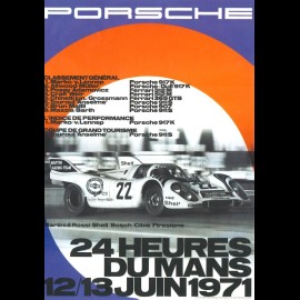 Postcard Porsche 917 n° 22 Martini winner 24h Le Mans 1971 10x15 cm