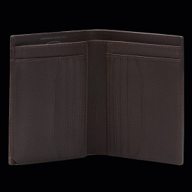 Geldbörse Porsche Design Trifold Leder Dunkelbraun Business Billfold 11 4056487000756