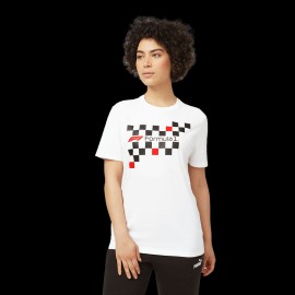 Formula 1 F1 T-Shirt Karierte Flagge Weiß 701202290-001 - Unisex