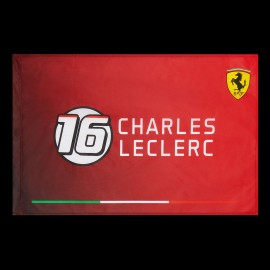 Ferrari Flagge Leclerc Charles n°16 F1 Rot 701202278-001