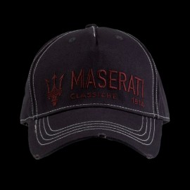 Maserati Classiche Cap Baseball Trashiger abgenutzter Effekt Anthrazitgrau MA119U601GR99