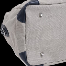 Maserati Classiche Travel Bag Boston bag Canvas Beige / Navy blue MC700-150