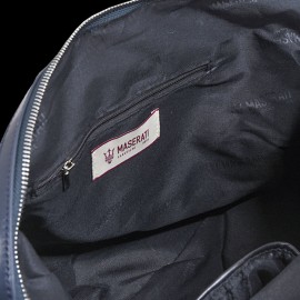 Maserati Classiche Travel Bag Boston bag Canvas Beige / Navy blue MC700-150