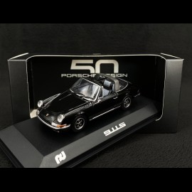 Porsche 911 Targa S 2.4 1972 n°50 Black Special Edition 50 years Porsche Design 1/43 Minichamps WAP0201980NTRG