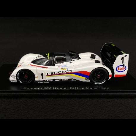 Miniature Spark 1/43 Peugeot 905 Evo 1B #1 - Vainqueur 24h Du Mans 1992 - Kit Starter