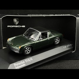 Porsche 914 /6 1970 Metallic green 1/43 Minichamps MAP02005915