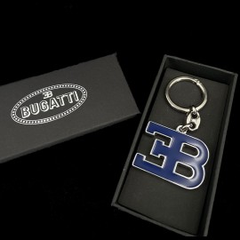 Bugatti Schlüsselanhänger Marinebleu EB Metall BGT072-500