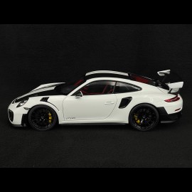 Porsche 911 GT2 RS Type 991 Weissach Package 2017 White / Black Stripes 1/18 Autoart 78171
