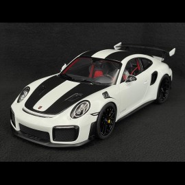 Porsche 911 GT2 RS Type 991 Weissach Package 2017 White / Black Stripes 1/18 Autoart 78171