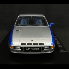 Porsche 924 Turbo Coupe 1986 Silber / Blau 1/18 KK-Scale KKDC180903