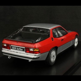 Porsche 924 Turbo Coupe 1986 Silver / Guards Red 1/18 KK-Scale KKDC180902