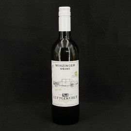 Flasche Wein Mercedes W108 / W109 Winzinger Weine Chardonnay 2019 Luftgekühlt N°4 Weiß