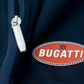 Bugatti Weste Baumwolle Pullover mit Reißverschluss Marineblau BGT057-500 - Herren