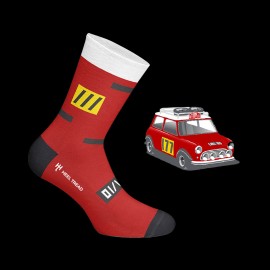 Mini Cooper S Sieger Monte Carlo 1967 Socken Rot - Unisex - Größe 41/46