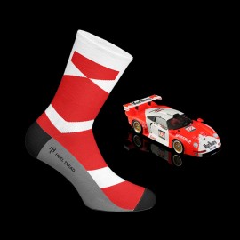 Porsche 911 GT1 Marlboro 24h Le Mans 1997 socks Red / White - unisex - Size 41/46