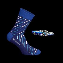 Porsche 956 24h Le Mans 1983 socks Blue / White - unisex - Size 41/46