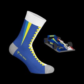 BAR PR01 F1 1999 socks Blue / Yellow - White / Red - unisex - Size 41/46