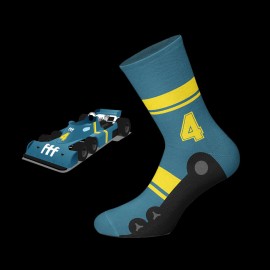 Tyrrel P34 socks Blue / Yellow - unisex - Size 41/46