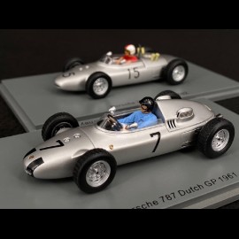 Duo Porsche 787 n° 7 & n° 15 GP Netherlands 1961 - 1962 1/43 Spark