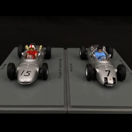 Duo Porsche 787 n° 7 & n° 15 GP Netherlands 1961 - 1962 1/43 Spark