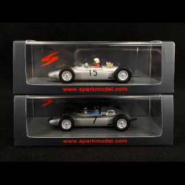 Duo Porsche 787 n° 7 & n° 15 GP Netherlands 1961 - 1962 1/43 Spark