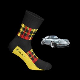 Porsche 930 Turbo socks Tartan plaid - unisex - Size 41/46