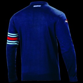 Porsche Martini Racing Cotton Round Neck Sweater Sparco Navy 01350MRBM - men